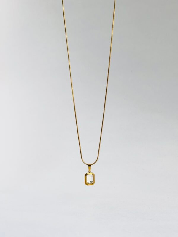 Square Crystal Necklace