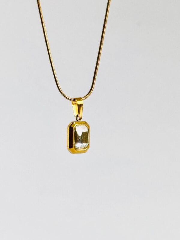 Square Crystal Necklace