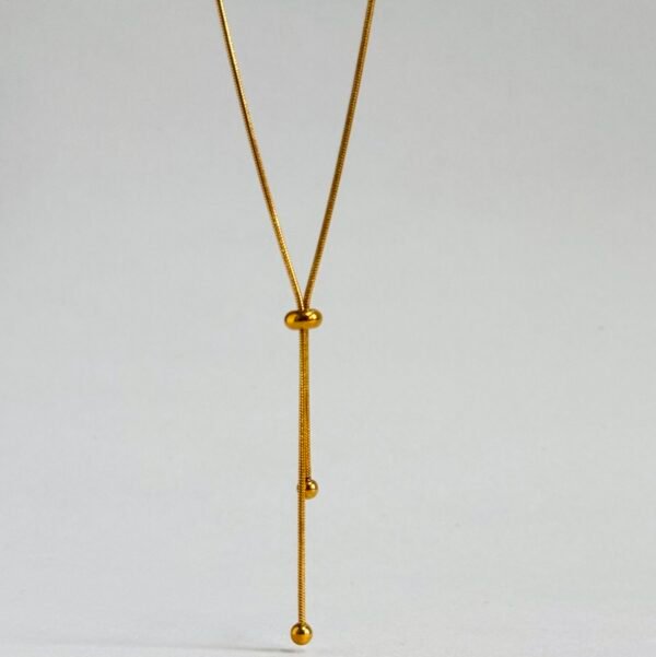 Sphere Lariat Necklace