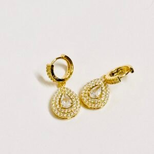 Glimmering Teardrop Earring