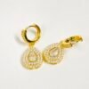Glimmering Teardrop Earring