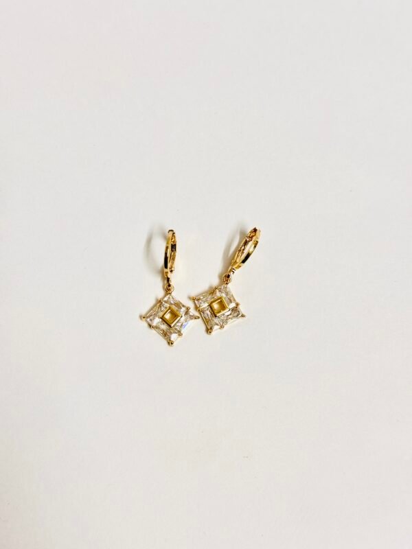 Geometric Halo Earring