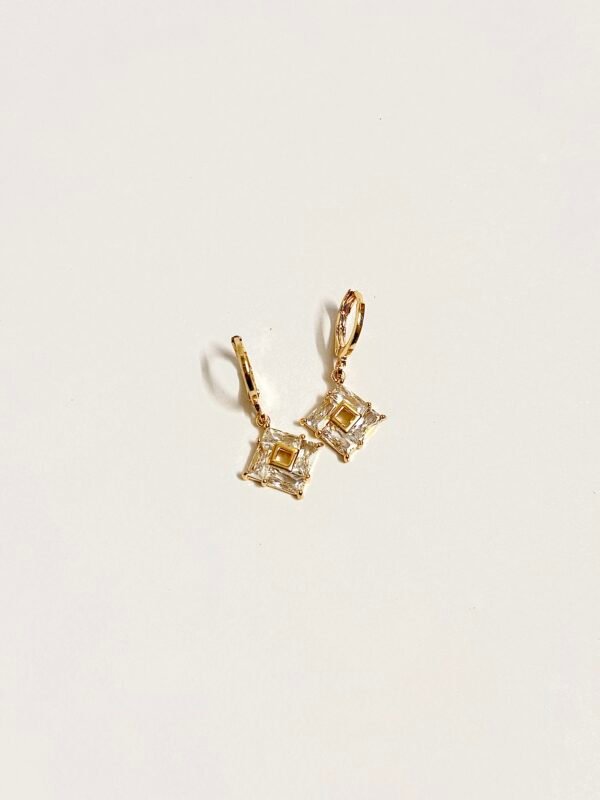 Geometric Halo Earring