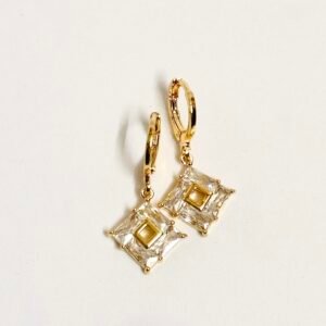 Geometric Halo Earring