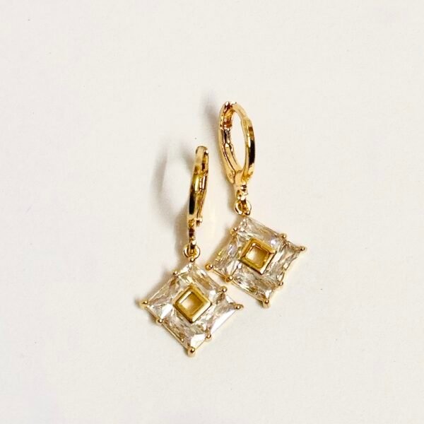 Geometric Halo Earring